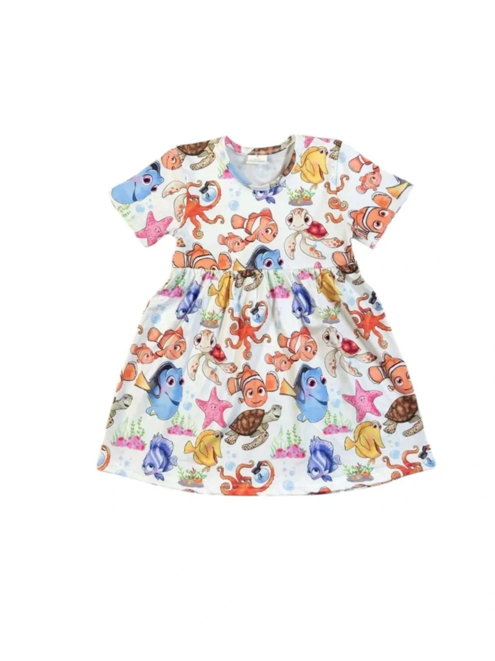 New Boutique Girls Finding Nemo Finding Dory Short Sleeve Dress Disney Parks‎